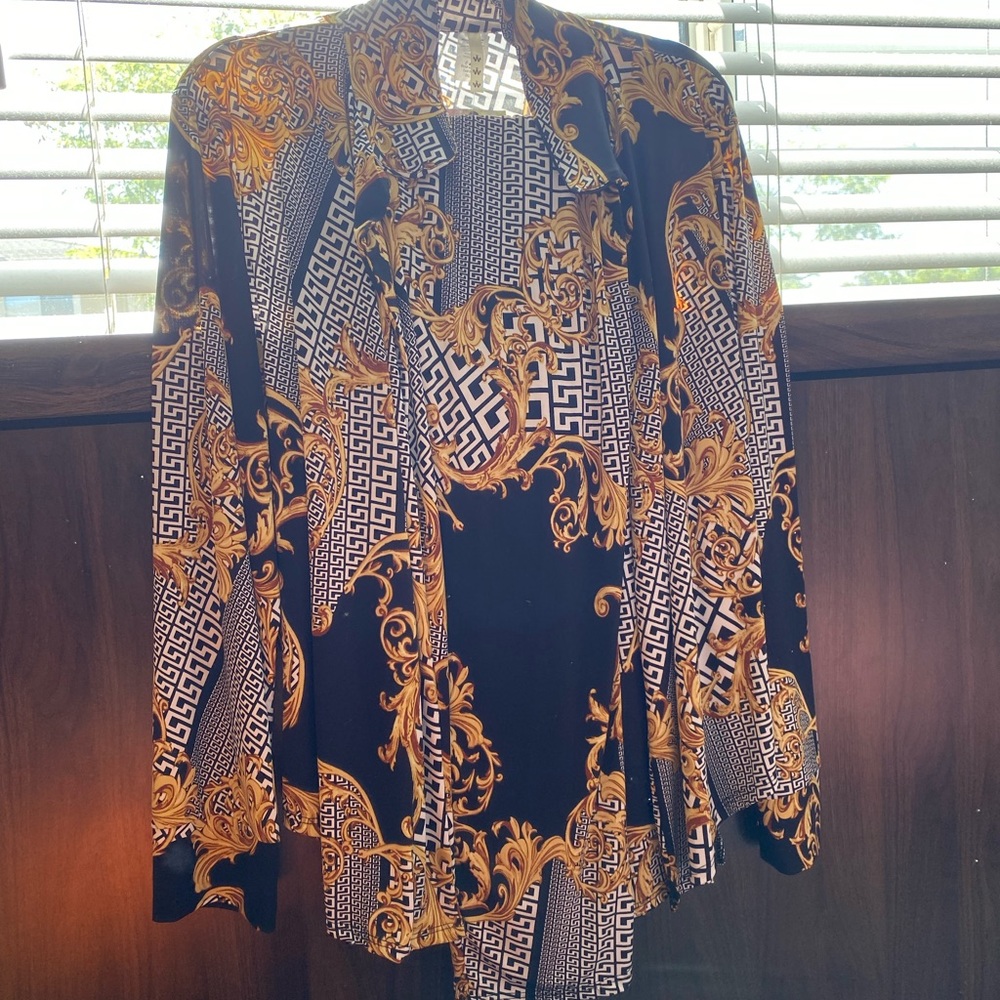 Greca Baroque Shirt and Pant set